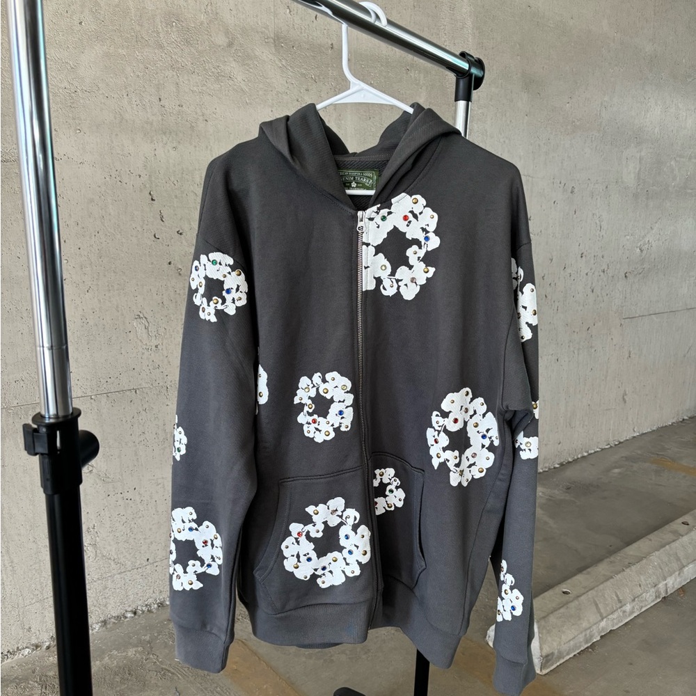 Denim tears hoodie zip up